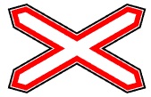 Знак 1.3.1. Однопутная железная дорога