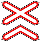 Знак 1.3.2. Многопутная железная дорога