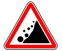 Знак 1.28. Падение камней